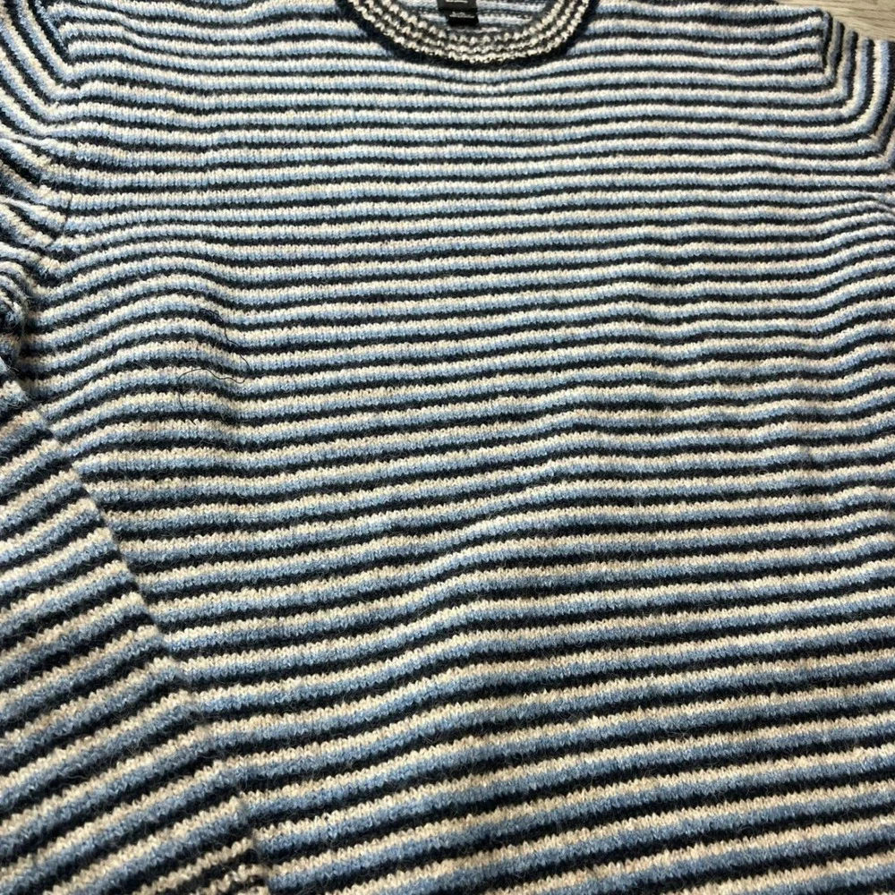 BDG Sweater Mens L Blue Striped‎ Crew Neck Urban Outfitters Pullover Knit O95
